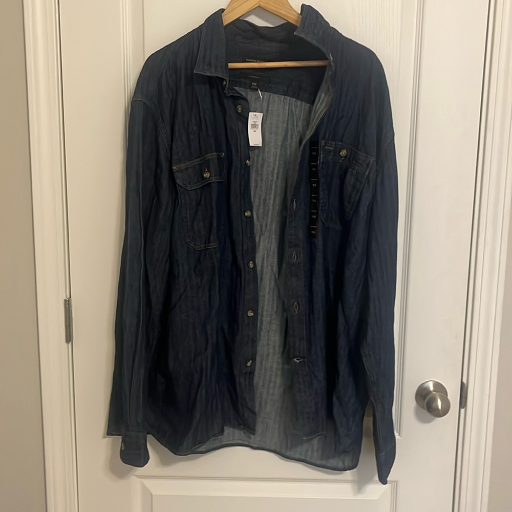 Brand new Banana Republic denim long sleeve button down